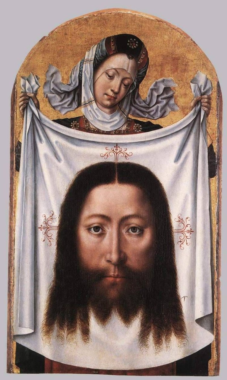 Svatá Veronika se Sudariem od Master of the Bruges Legend of St. Ursula