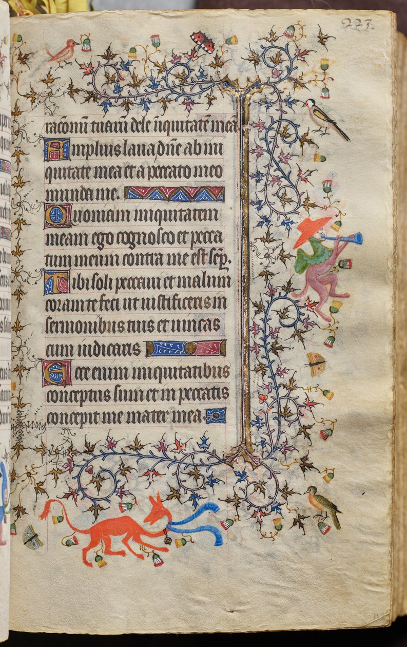 Hodiny Karla Šlechetného, navarrského krále (1361-1425): fol. 112r, Text od Master of the Brussels Initials and Associates