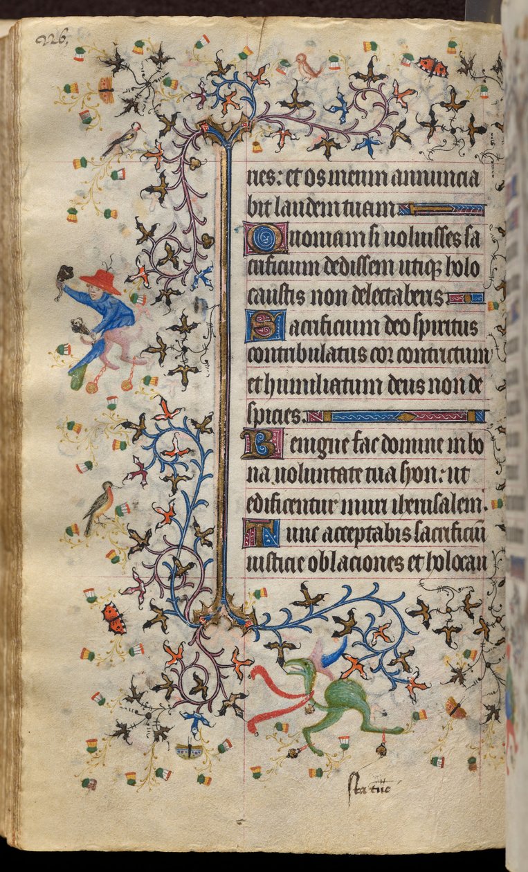 Hodiny Karla Šlechetného, navarrského krále (1361-1425): fol. 113v, Text od Master of the Brussels Initials and Associates