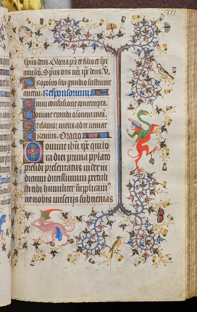 Hodiny Karla Šlechetného, navarrského krále (1361-1425): fol. 172r, Text od Master of the Brussels Initials and Associates