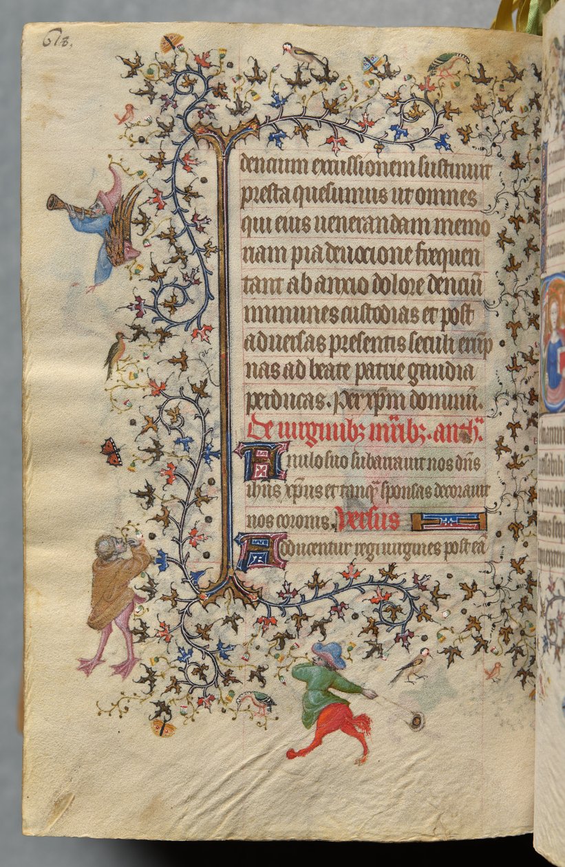 Hodiny Karla Šlechetného, navarrského krále (1361-1425): fol. 303vr, Text od Master of the Brussels Initials and Associates