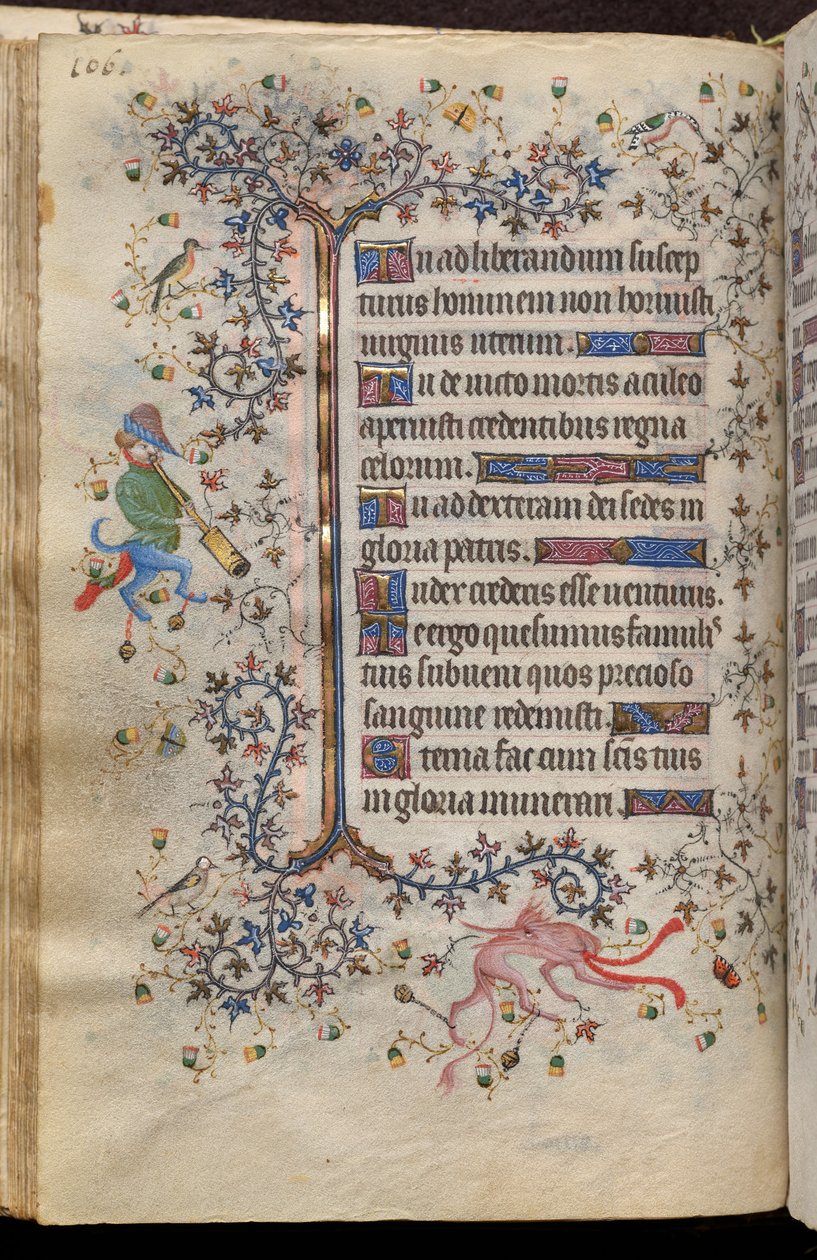 Hodiny Karla Šlechetného, navarrského krále (1361-1425): fol. 53v, Text od Master of the Brussels Initials and Associates
