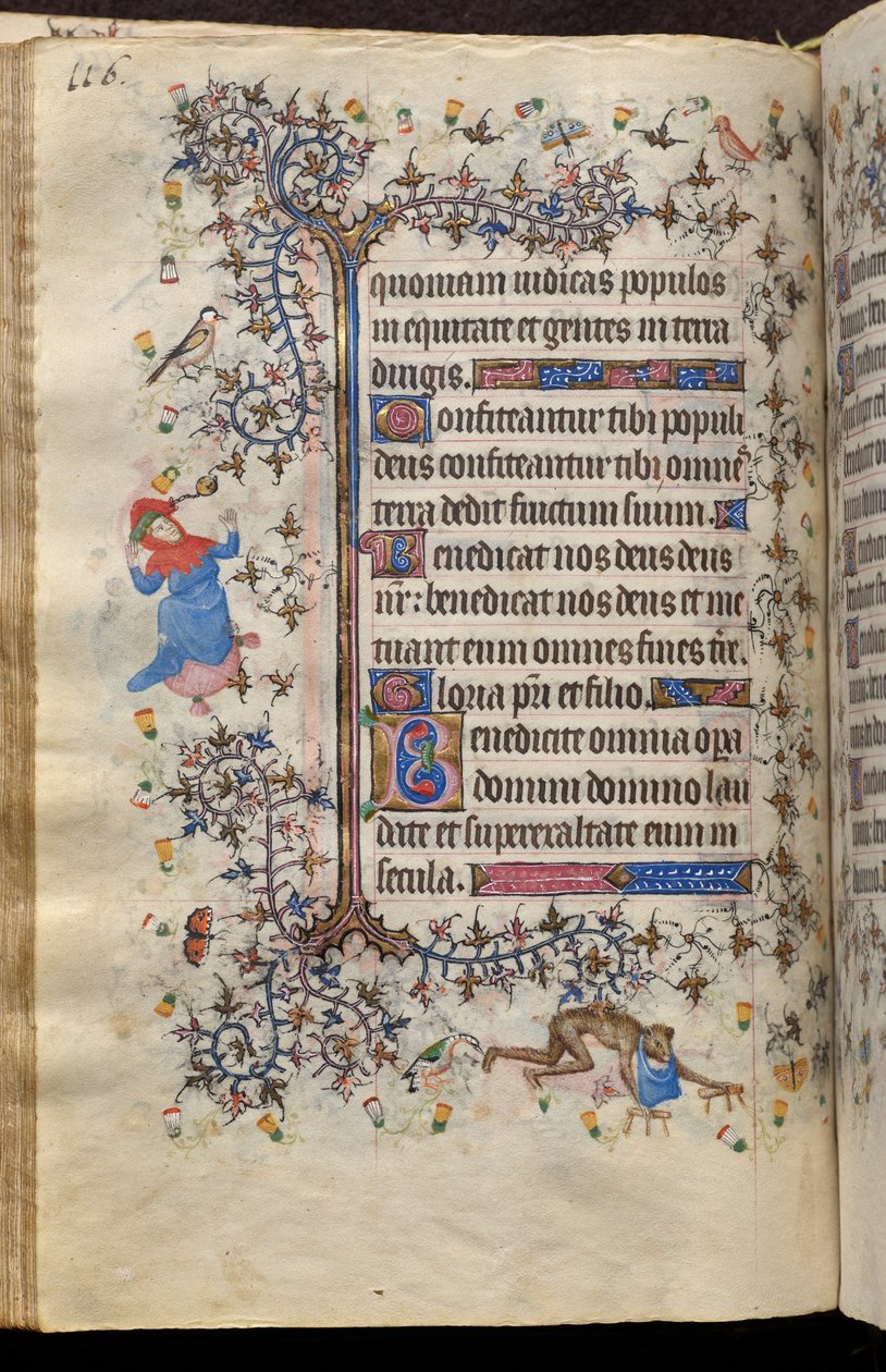 Hodiny Karla Šlechetného, navarrského krále (1361-1425): fol. 58v, Text od Master of the Brussels Initials and Associates