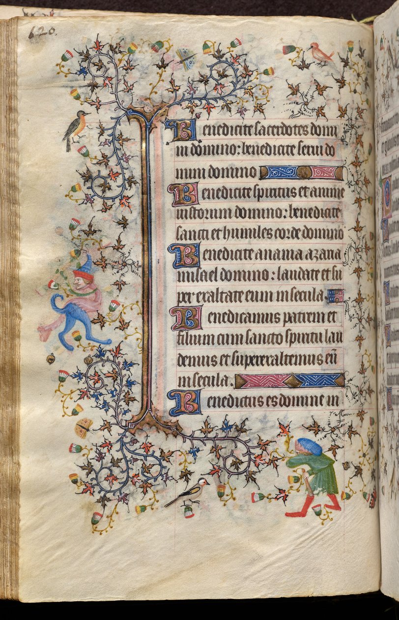 Hodiny Karla Šlechetného, navarrského krále (1361-1425): fol. 60v, Text od Master of the Brussels Initials and Associates