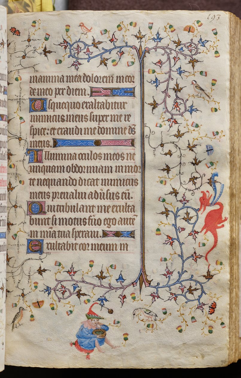 Hodiny Karla Šlechetného, navarrského krále (1361-1425): fol. 97r, Text od Master of the Brussels Initials and Associates