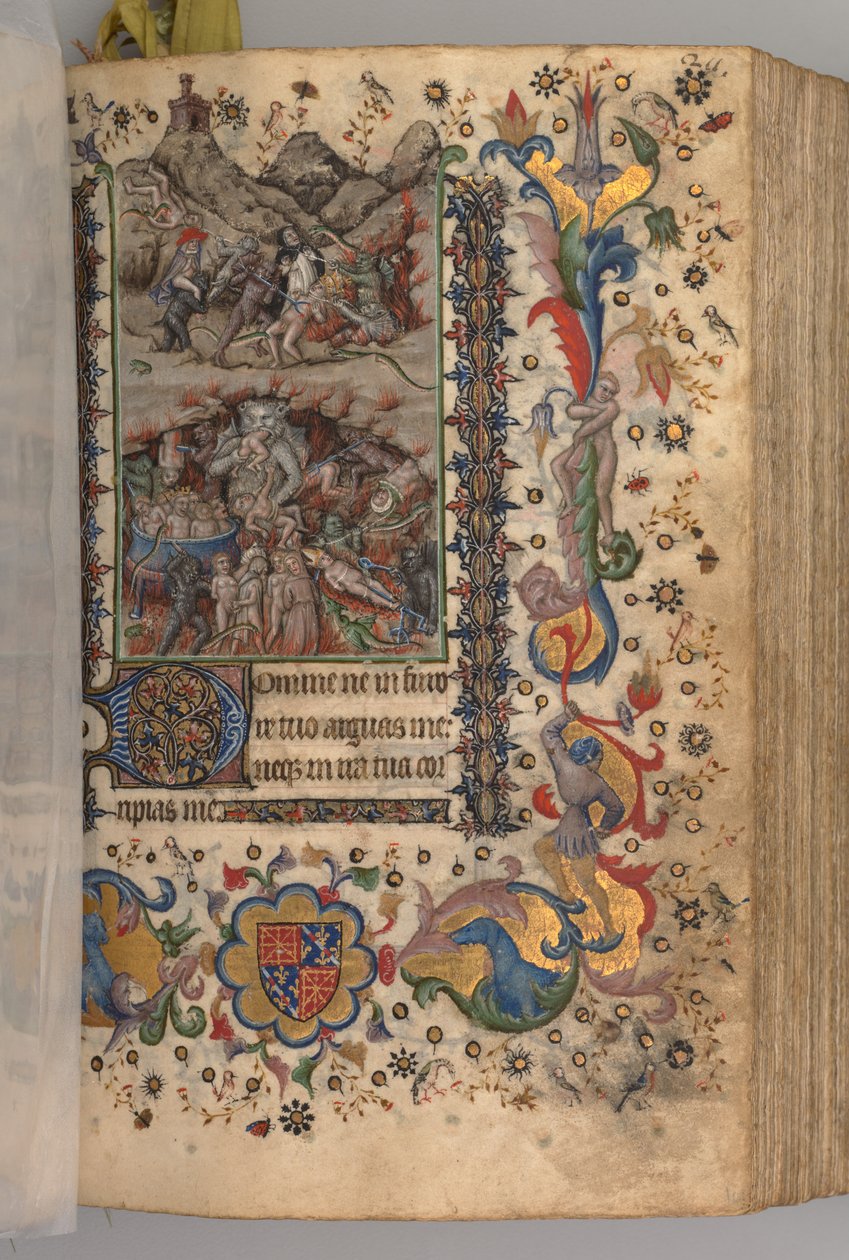 Hodiny Karla Vznešeného, krále navarrského 1361-1425: fol. 101r, Text, c. 1405. od Master of the Brussels Initials and Associates