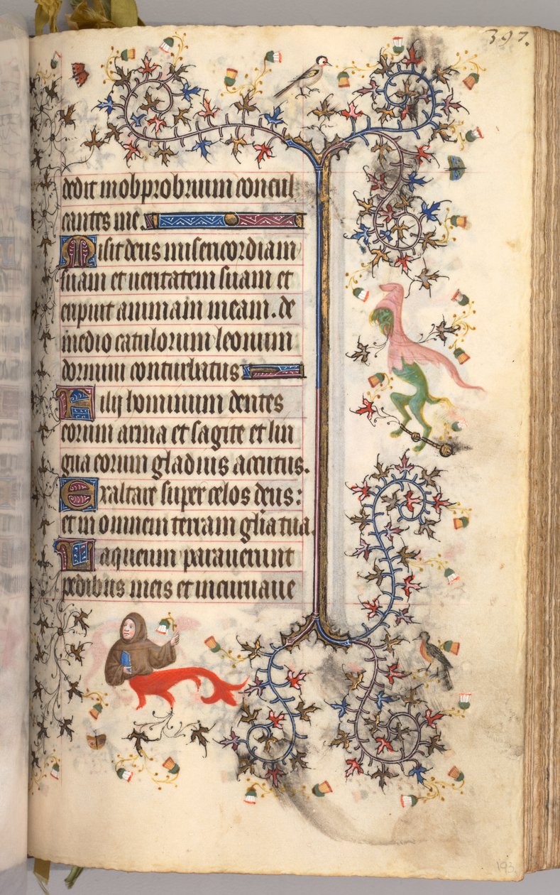 Hodiny Karla Vznešeného, krále navarrského 1361-1425: fol. 193r, Text, c. 1405. od Master of the Brussels Initials and Associates