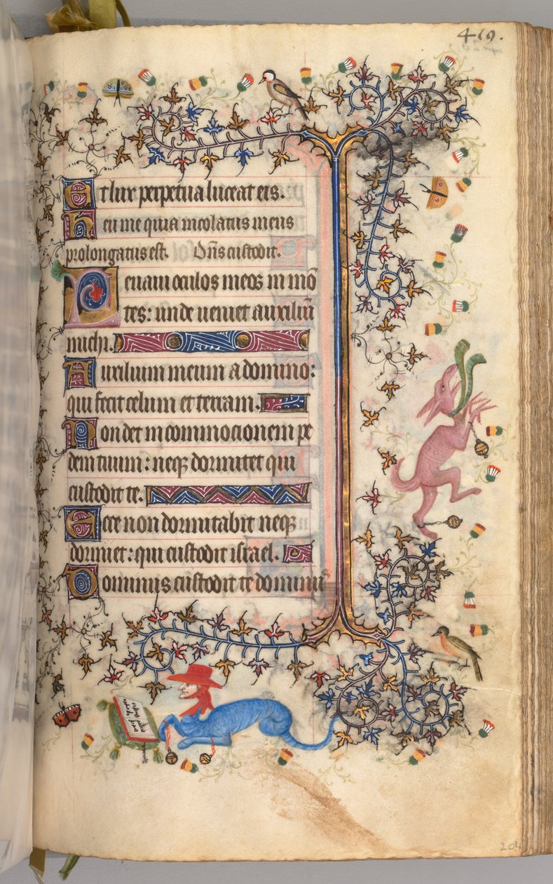 Hodiny Karla Vznešeného, krále navarrského 1361-1425: fol. 204r, Text, c. 1405. od Master of the Brussels Initials and Associates