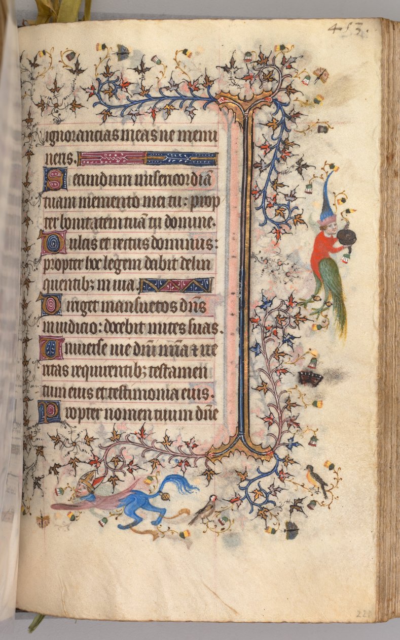 Hodiny Karla Vznešeného, krále navarrského 1361-1425: fol. 221r, Text, c. 1405. od Master of the Brussels Initials and Associates