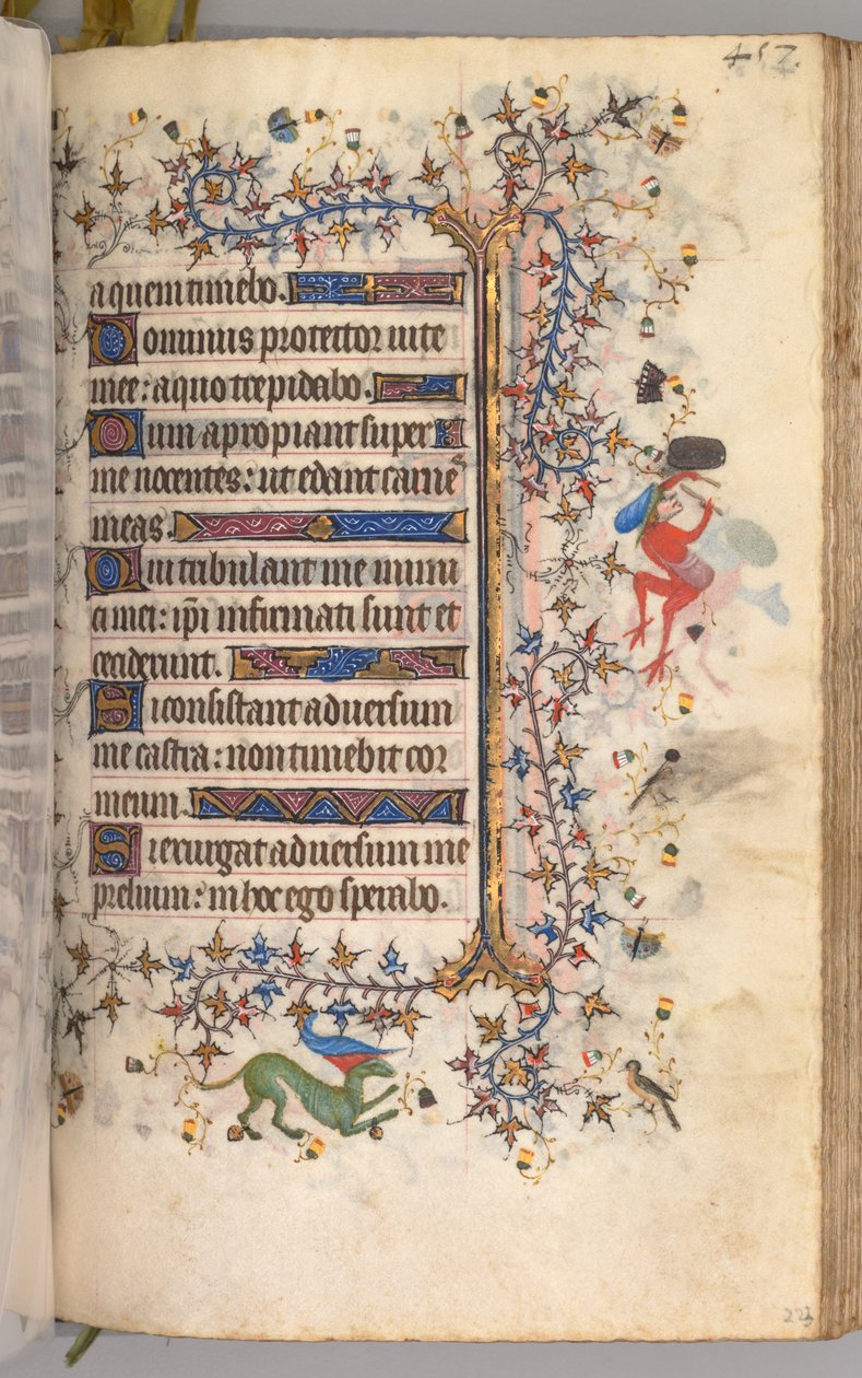Hodiny Karla Vznešeného, krále navarrského 1361-1425: fol. 223r, Text, c. 1405. od Master of the Brussels Initials and Associates