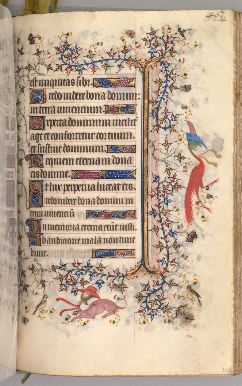Hodiny Karla Vznešeného, krále navarrského 1361-1425: fol. 225r, Text, c. 1405. od Master of the Brussels Initials and Associates