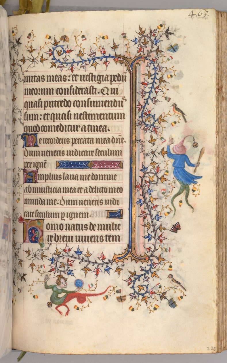Hodiny Karla Vznešeného, krále navarrského 1361-1425: fol. 226r, Text, c. 1405. od Master of the Brussels Initials and Associates