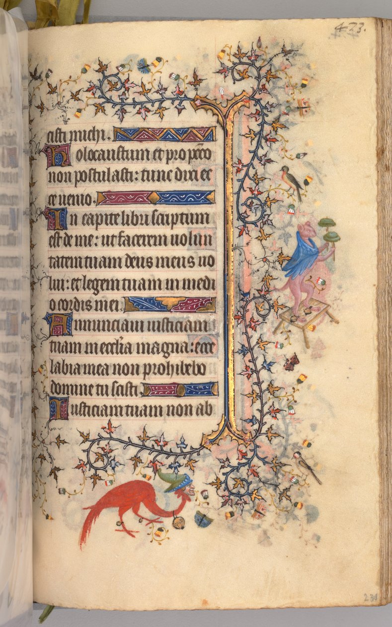 Hodiny Karla Vznešeného, krále navarrského 1361-1425: fol. 231r, Text, c. 1405. od Master of the Brussels Initials and Associates