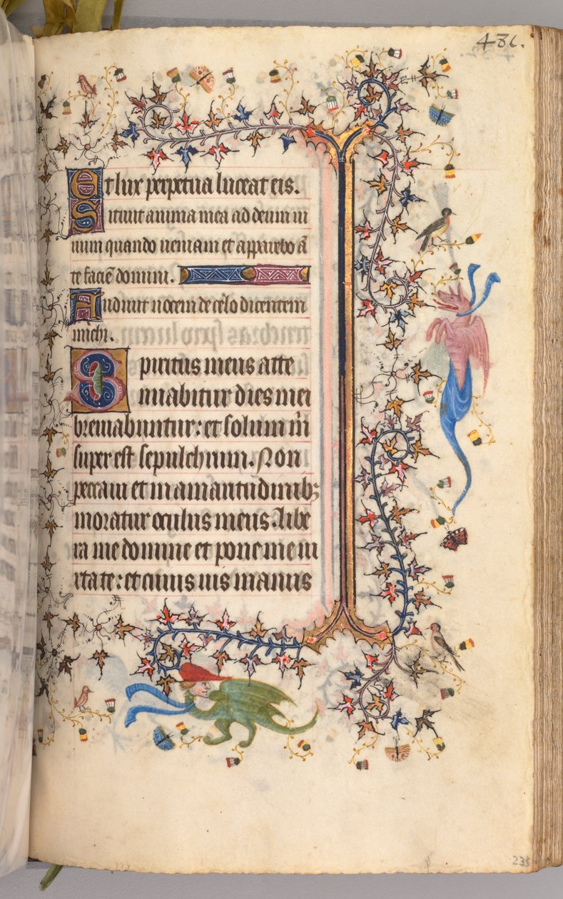 Hodiny Karla Vznešeného, krále navarrského 1361-1425: fol. 234r, Text, c. 1405. od Master of the Brussels Initials and Associates