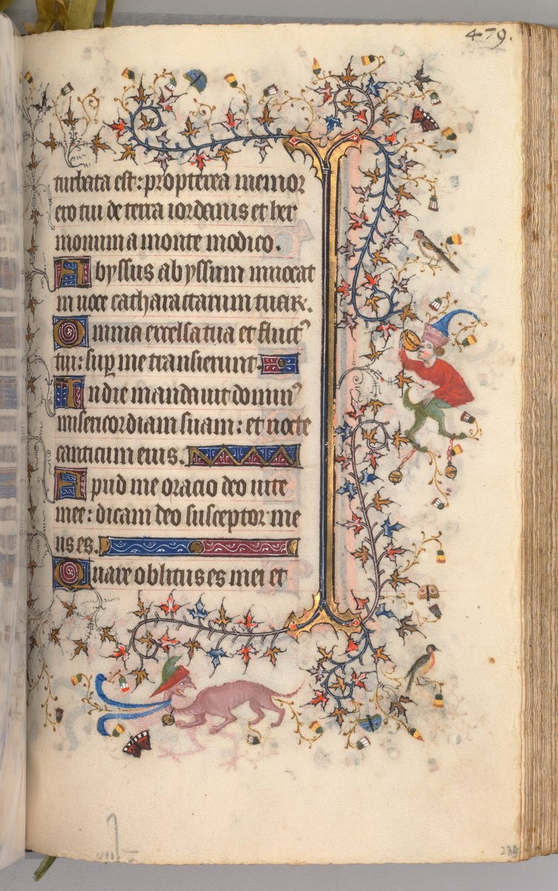 Hodiny Karla Vznešeného, krále navarrského 1361-1425: fol. 234r, Text, c. 1405. od Master of the Brussels Initials and Associates