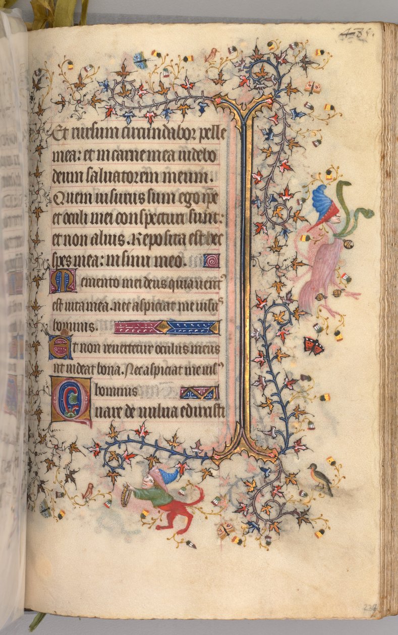 Hodiny Karla Vznešeného, krále navarrského 1361-1425: fol. 237r, Text, c. 1405. od Master of the Brussels Initials and Associates