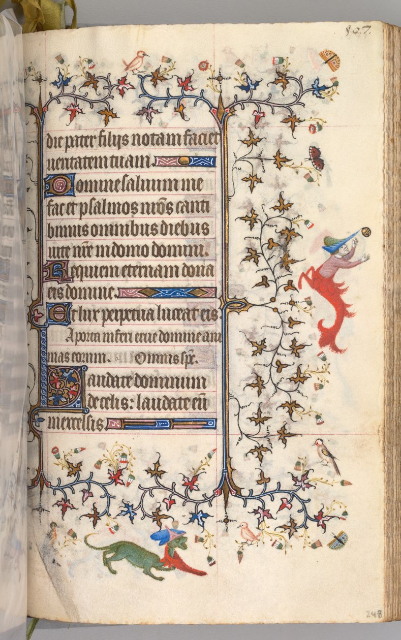 Hodiny Karla Vznešeného, krále navarrského 1361-1425: fol. 248r, Text, c. 1405. od Master of the Brussels Initials and Associates