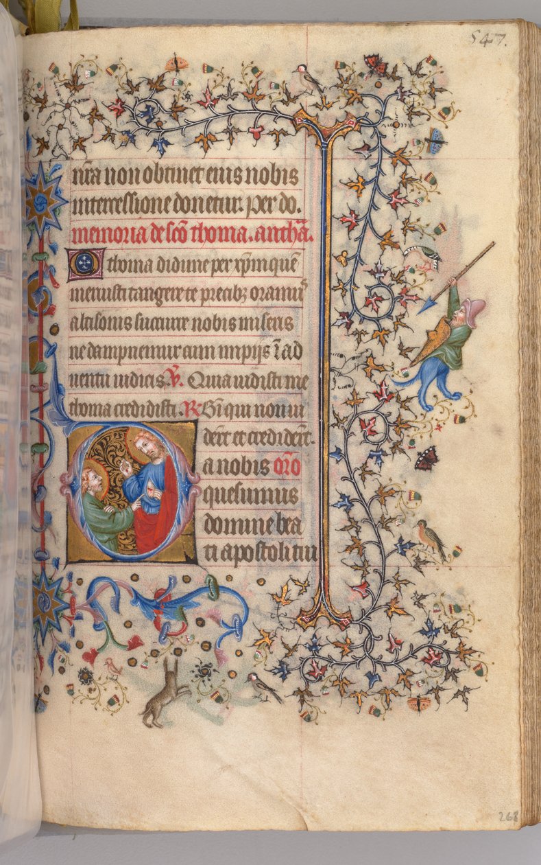 Hodiny Karla Vznešeného, krále navarrského 1361-1425, fol. 268r, sv. 1405. od Master of the Brussels Initials and Associates