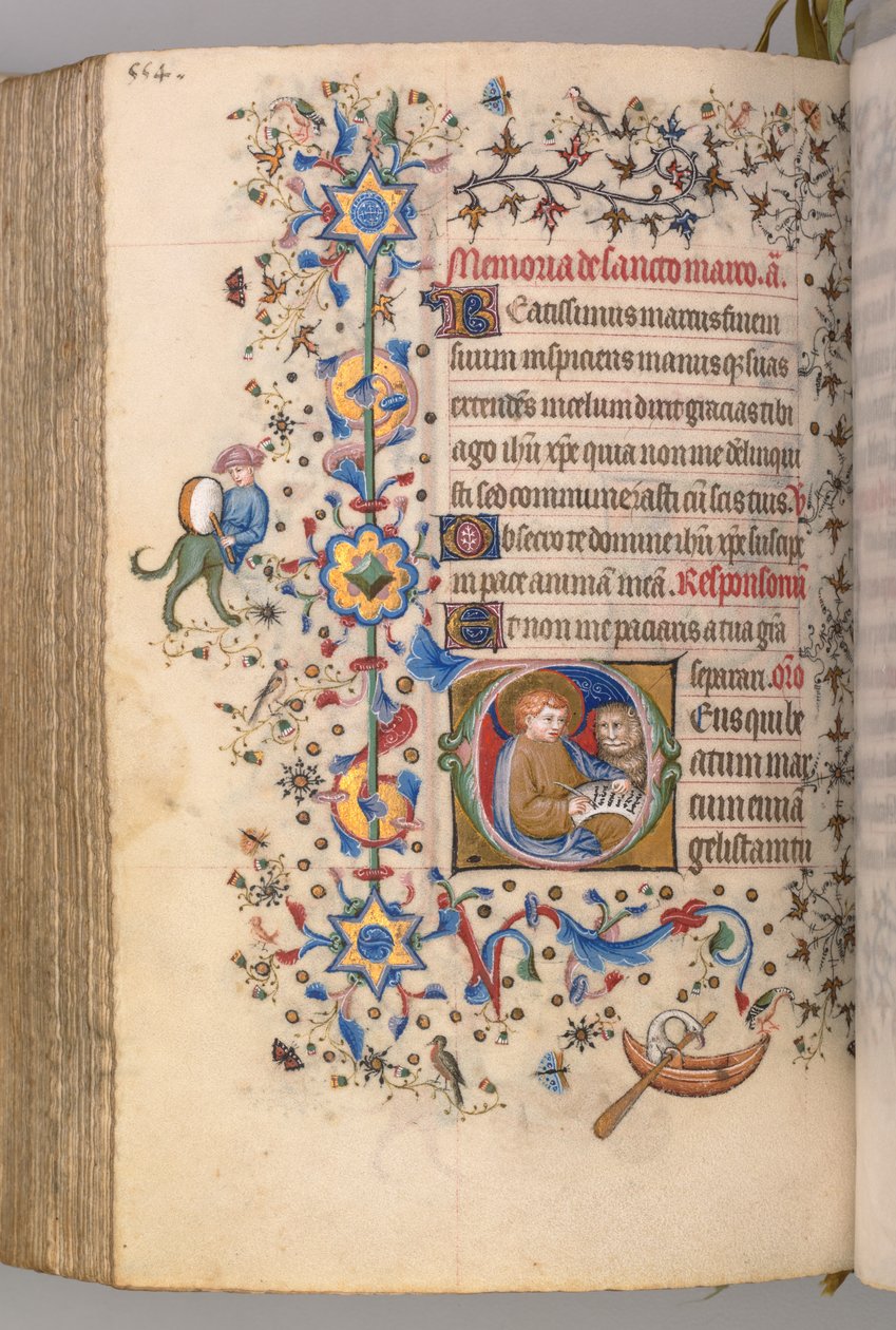 Hodiny Karla Vznešeného, krále navarrského 1361-1425, , fol. 271v, sv. 1405. od Master of the Brussels Initials and Associates