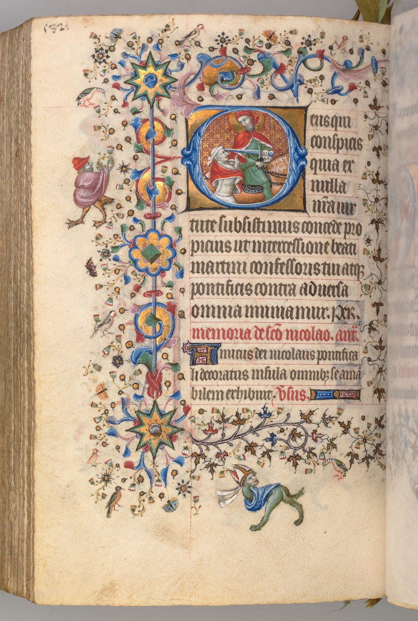 Hodiny Karla Vznešeného, krále navarrského 1361-1425, fol. 285v, Svatý Martin, k.ú. 1405. od Master of the Brussels Initials and Associates