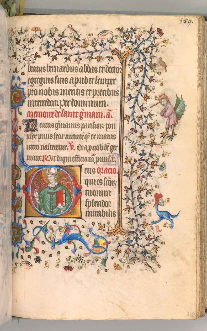 Hodiny Karla Vznešeného, krále navarrského 1361-1425, fol. 289r, St. Germain, k.ú. 1405. od Master of the Brussels Initials and Associates