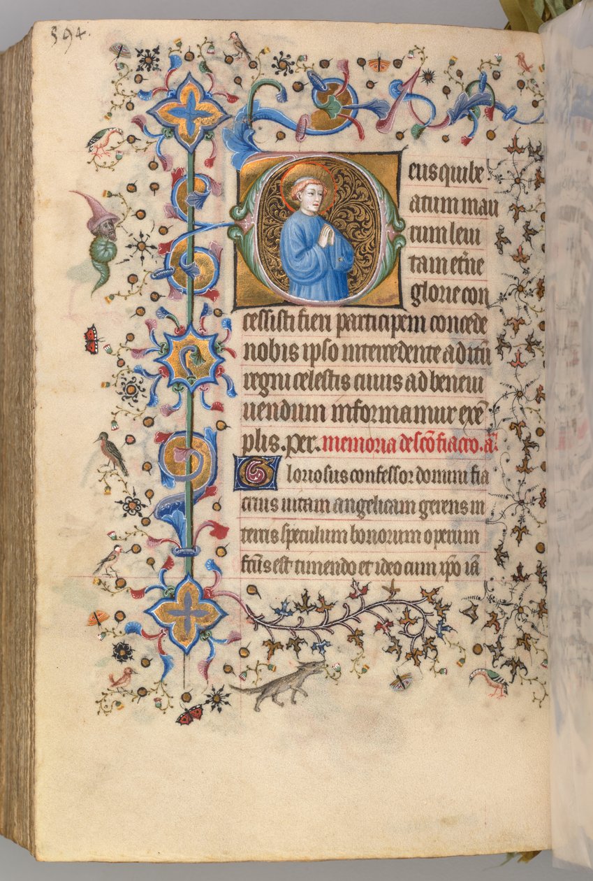 Hodiny Karla Vznešeného, krále navarrského 1361-1425, fol. 291v, Text, c. 1405. od Master of the Brussels Initials and Associates
