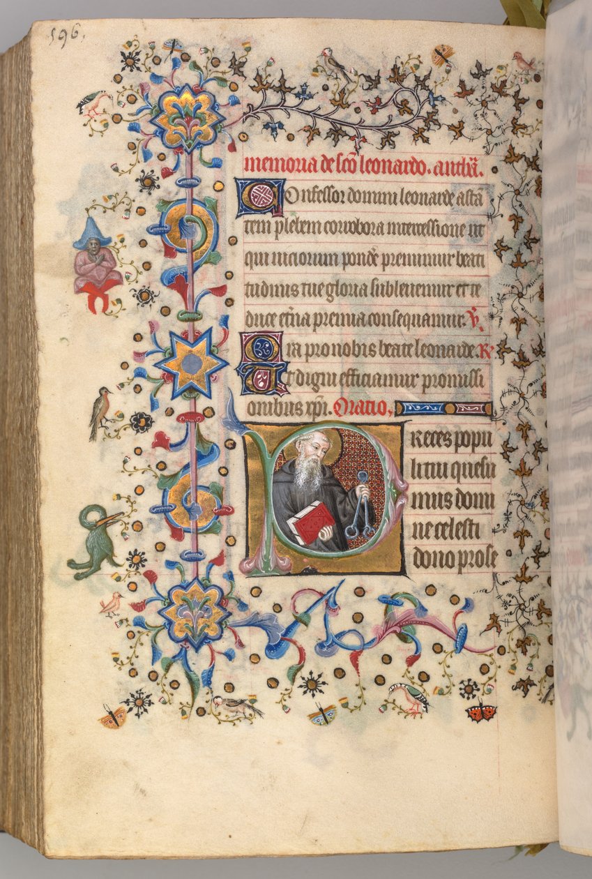 Hodiny Karla Vznešeného, krále navarrského 1361-1425, fol. 292v, St. Leonard, c. 1405. od Master of the Brussels Initials and Associates