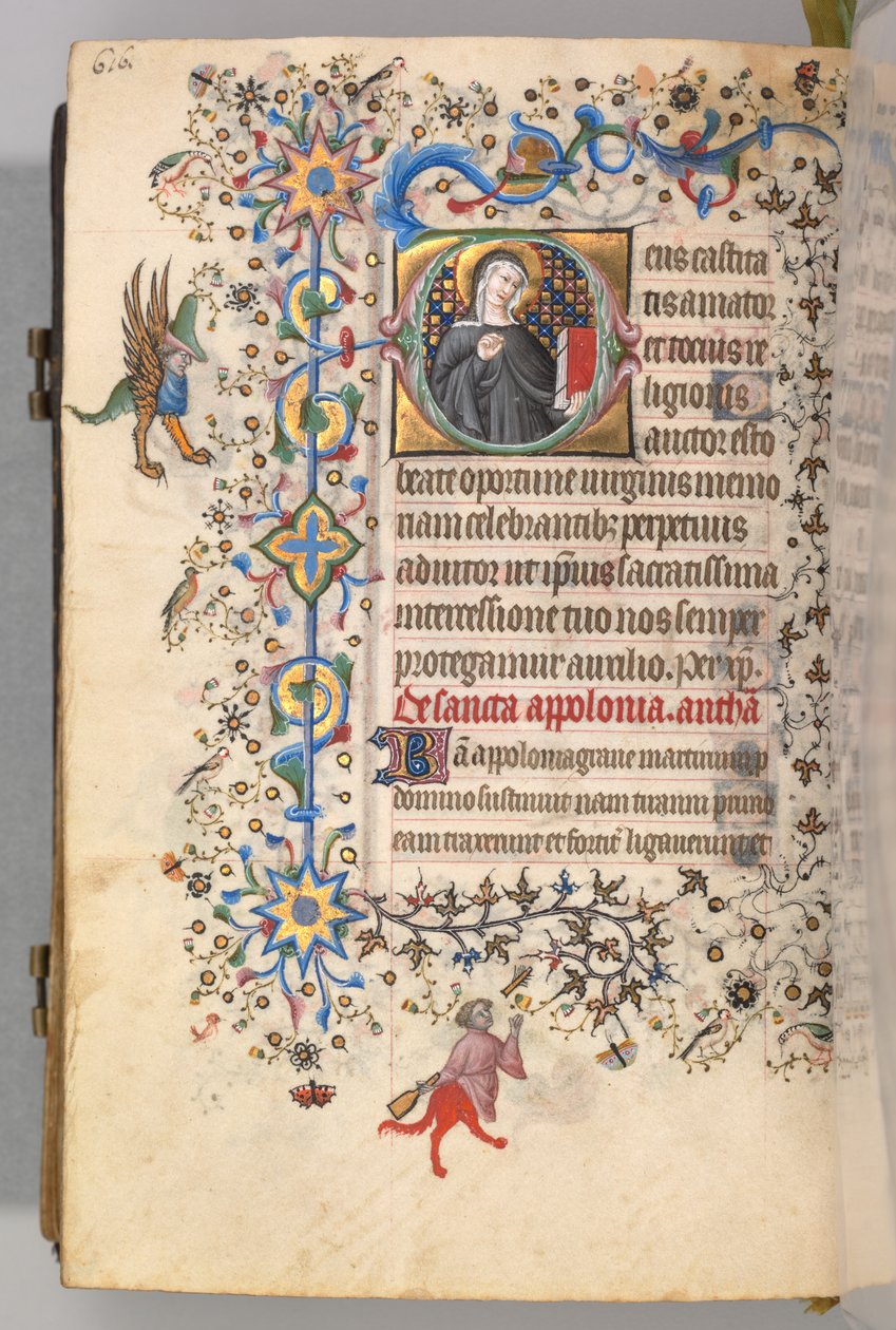 Hodiny Karla Vznešeného, krále navarrského 1361-1425, fol. 302v, St. Opportun, c. 1405. od Master of the Brussels Initials and Associates