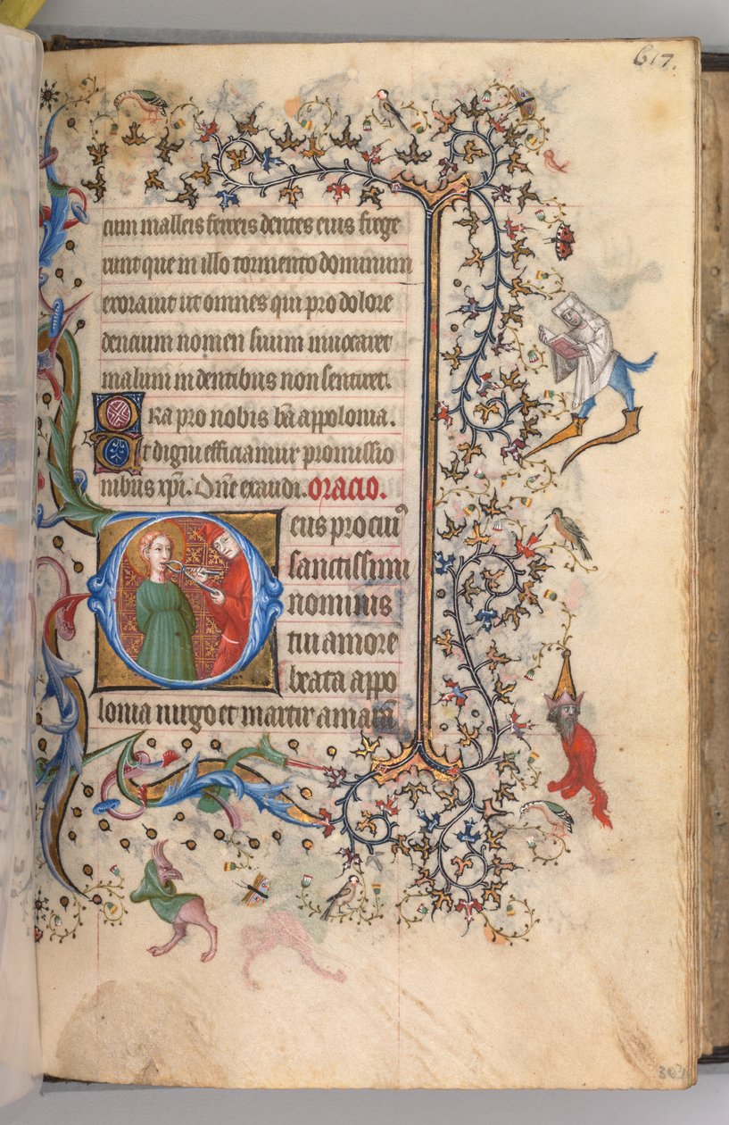 Hodiny Karla Vznešeného, krále navarrského 1361-1425, fol. 303r, sv. 1405. od Master of the Brussels Initials and Associates