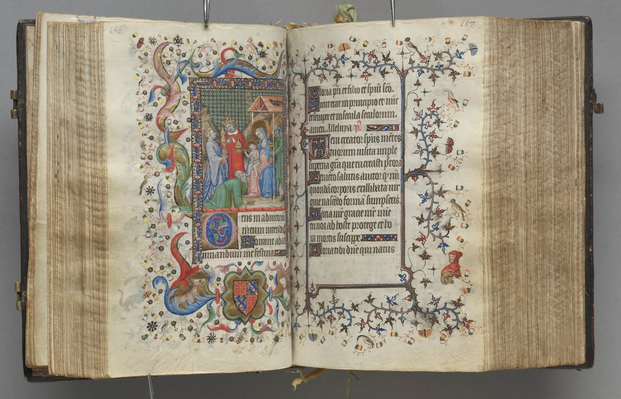 Hodiny Karla Vznešeného, krále navarrského 1361-1425: fol. 79r, Text, c. 1405. od Master of the Brussels Initials and Associates