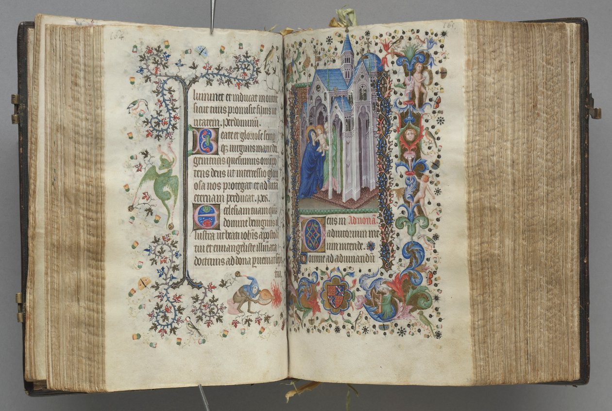 Hodiny Karla Vznešeného, krále navarrského 1361-1425: fol. 82v, Text, c. 1405. od Master of the Brussels Initials and Associates