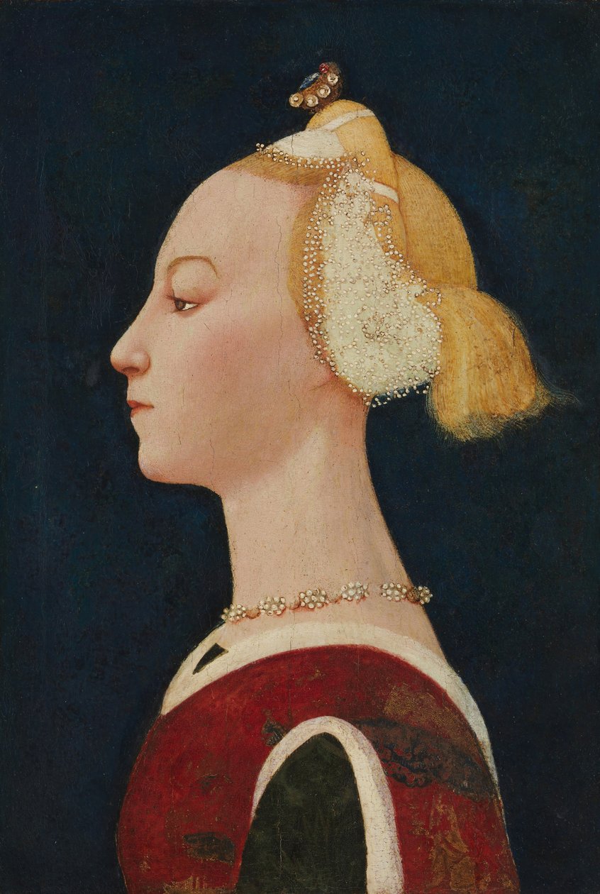 Portrét ženy, pravděpodobně 1450. od Master of the Castello Nativity