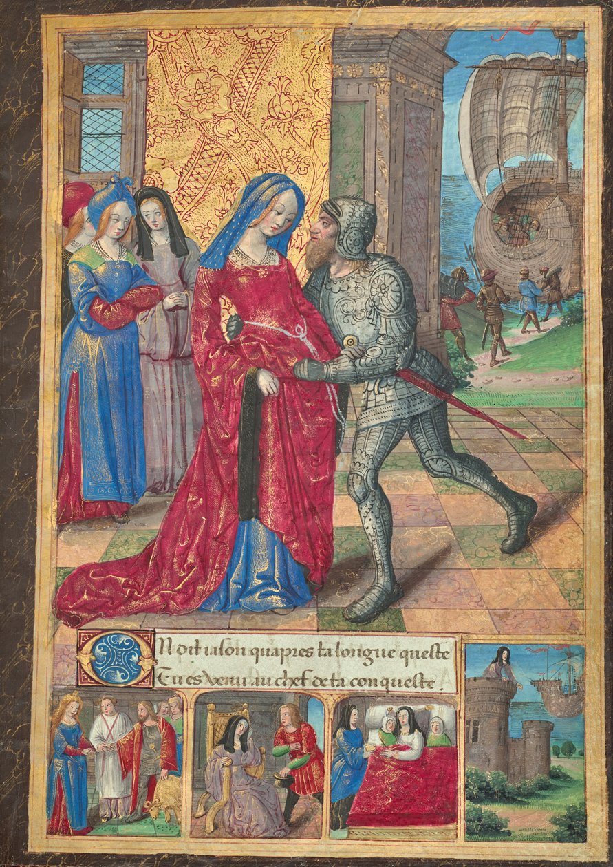 Hypsipyle se loučí s Jasonem od Master of the Chronique scandaleuse