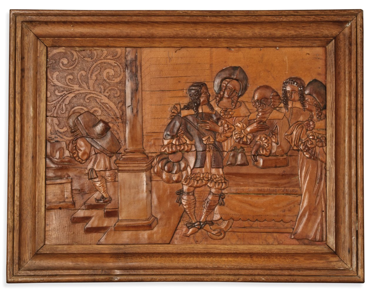 Egerský panel intarzie, polovina 17. století od Master of the Decorated Background