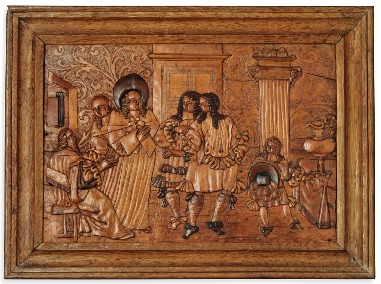 Egerský panel intarzie, polovina 17. století od Master of the Decorated Background