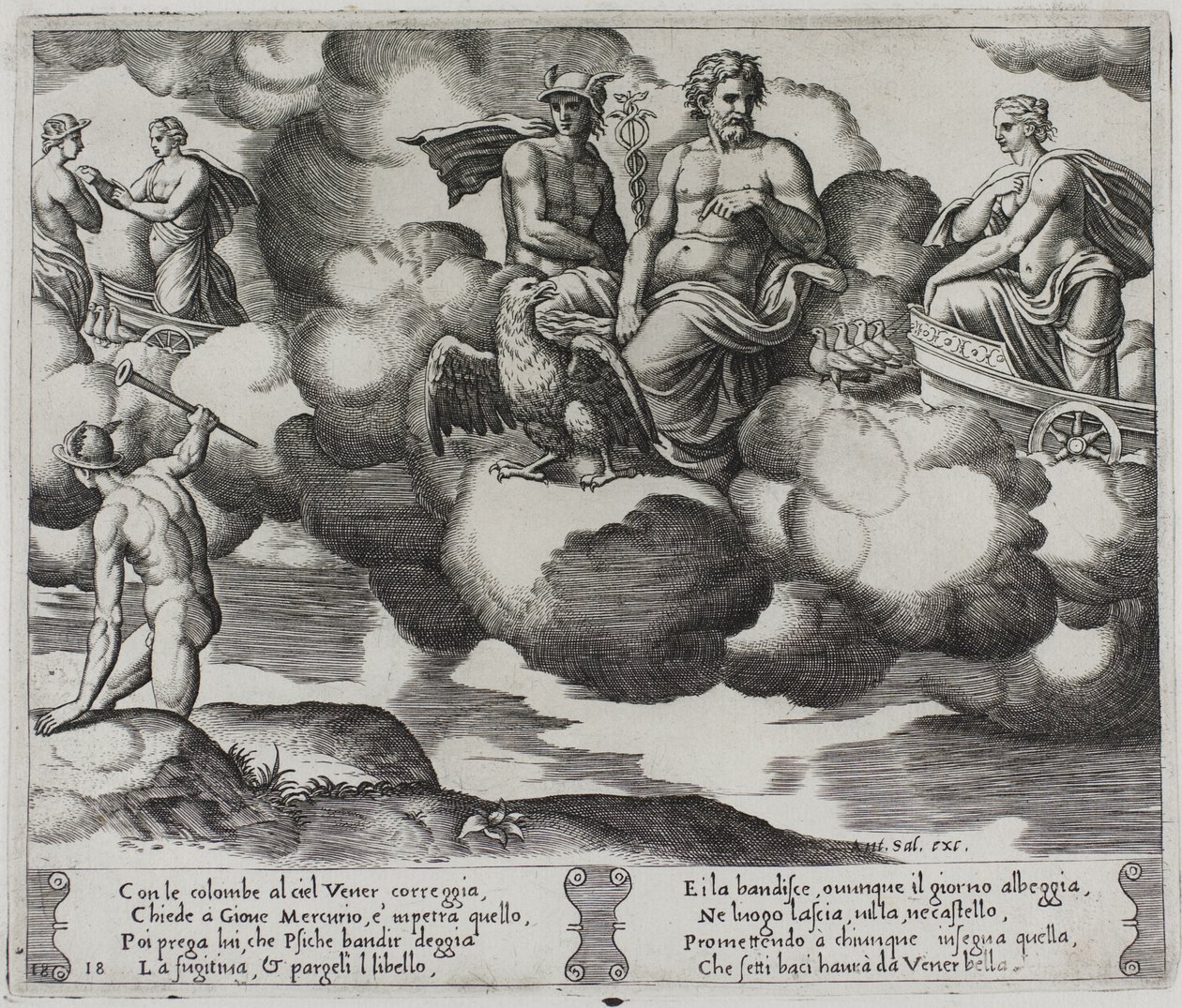 Venuše si stěžuje Jupiterovi od Master of the Die