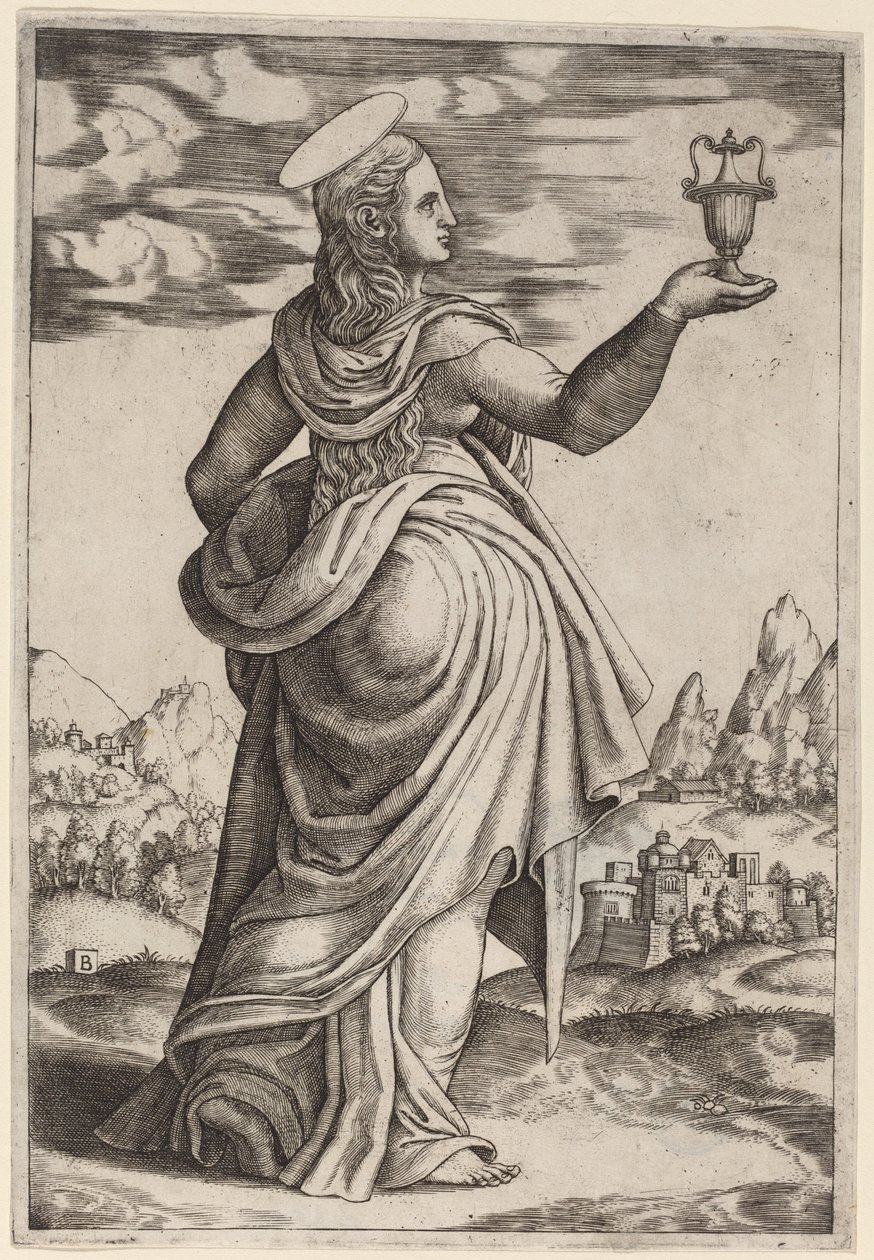 Magdalena od Master of the Die after Follower of Raphael