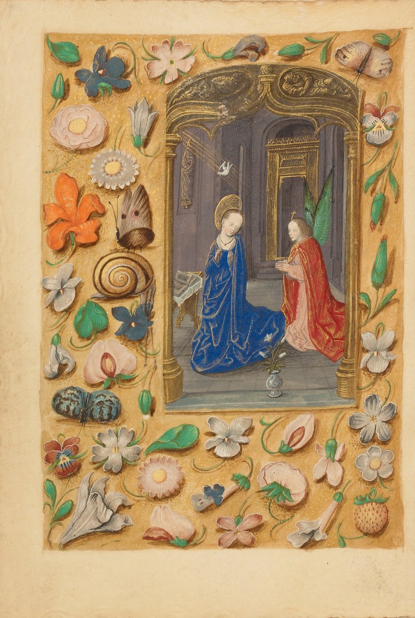 Zvěstování od Master of the Dresden Prayer Book
