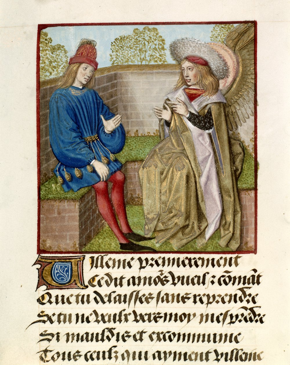 Láska učí milence, z „Le Roman de la Rose“ od Master of the Dresden Prayer Books