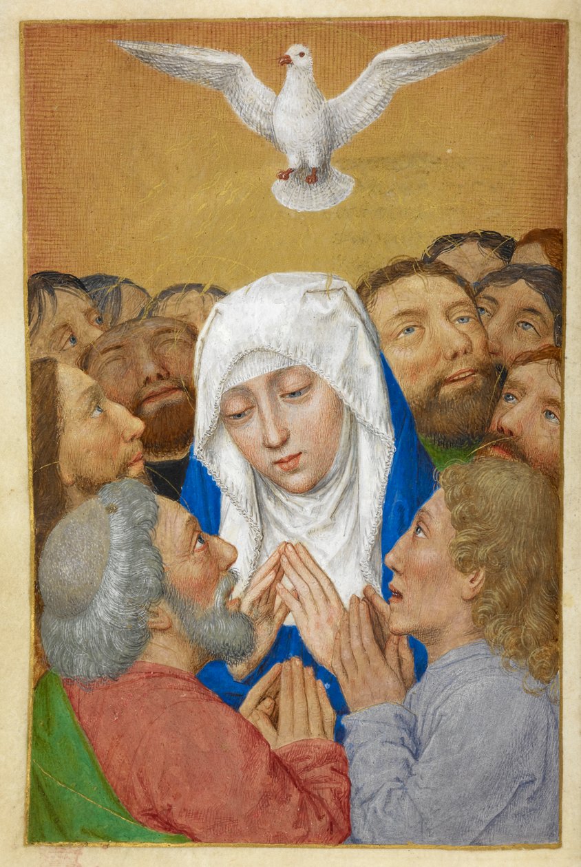 Letnice. od Master of the Dresden Prayer Books
