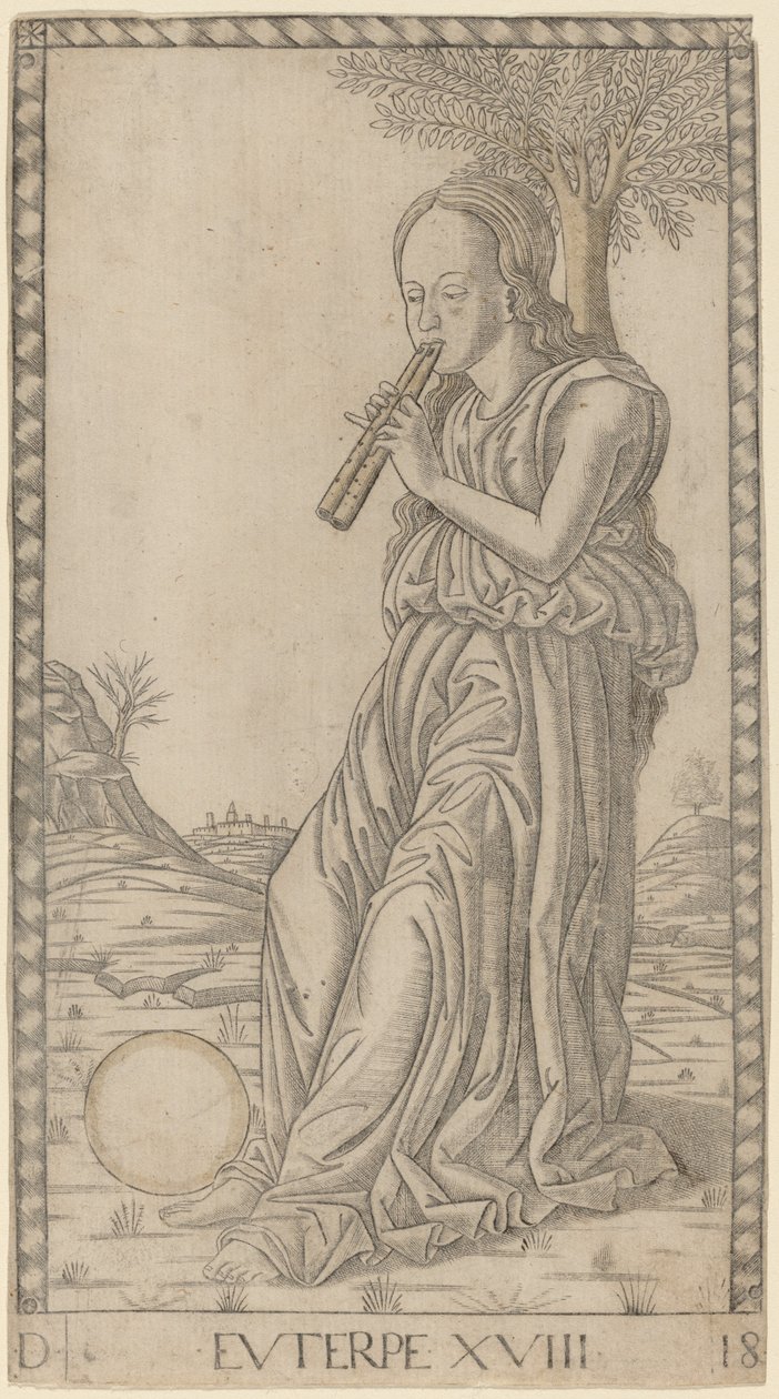 Euterpe od Master of the E Series Tarocchi