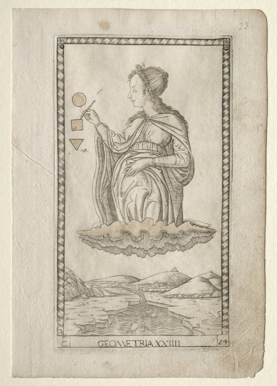 Geometrie (z Tarocchi, série C: Liberal Arts, #24) od Master of the E Series Tarocchi