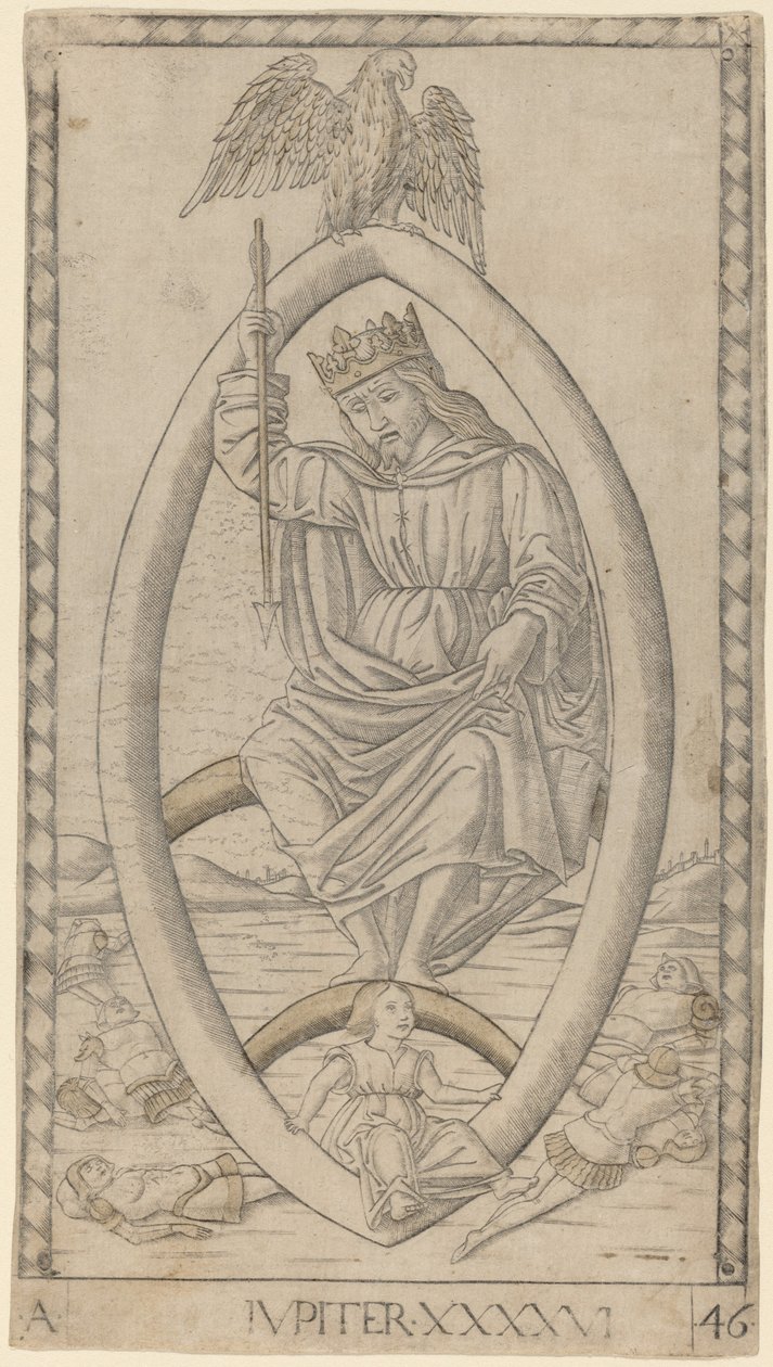 Jupiter (Jupiter) od Master of the E Series Tarocchi