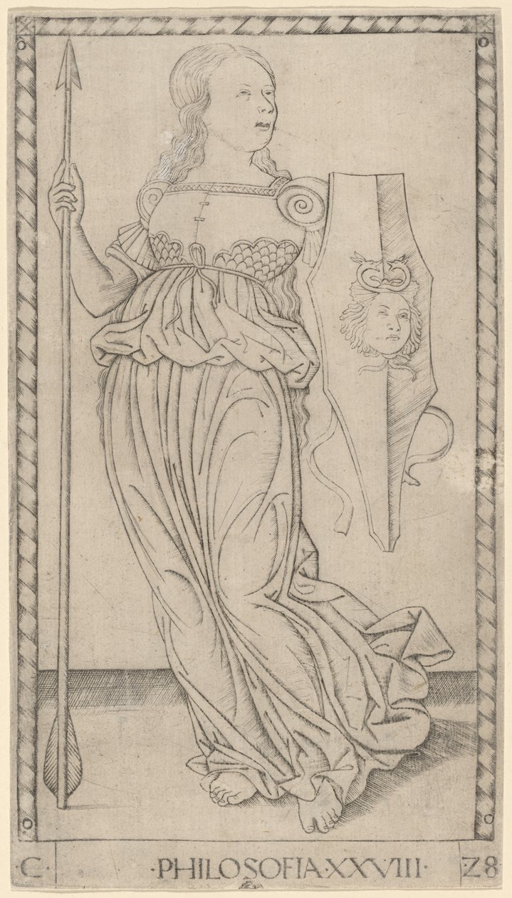 Philosofia (filosofie) od Master of the E Series Tarocchi