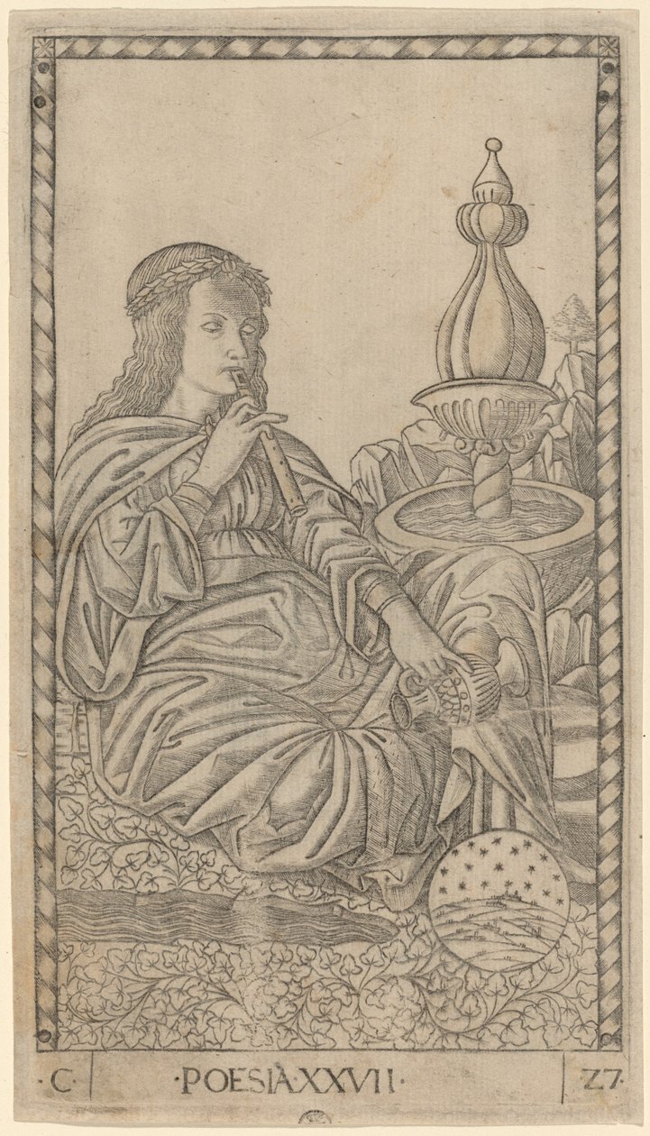 Poesia (poezie) od Master of the E Series Tarocchi