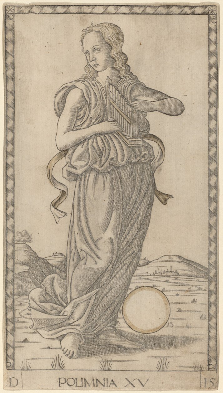 Polimnia (polyhymnia) od Master of the E Series Tarocchi