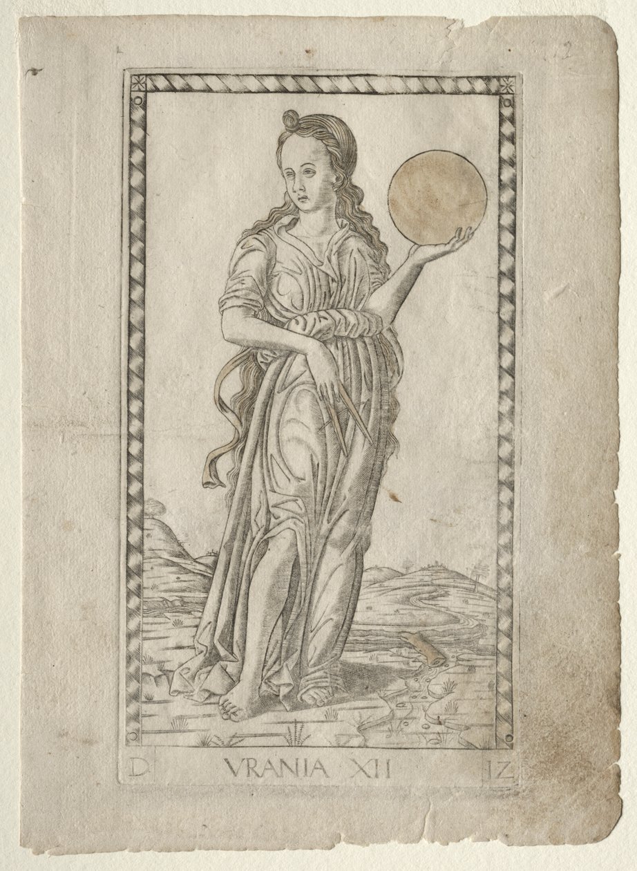 Urania (astronomie) (ze série Tarocchi D: Apollo and the Muses, #12) od Master of the E Series Tarocchi