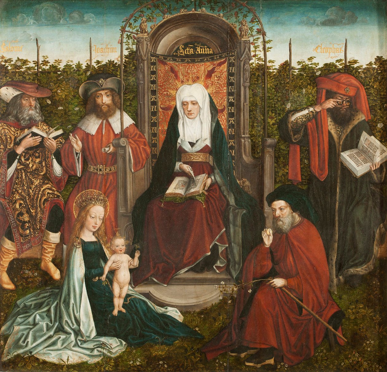 Rodina svaté Anny Triptych, centrální panel, cca 1500-1510. od Master of the Family of Saint