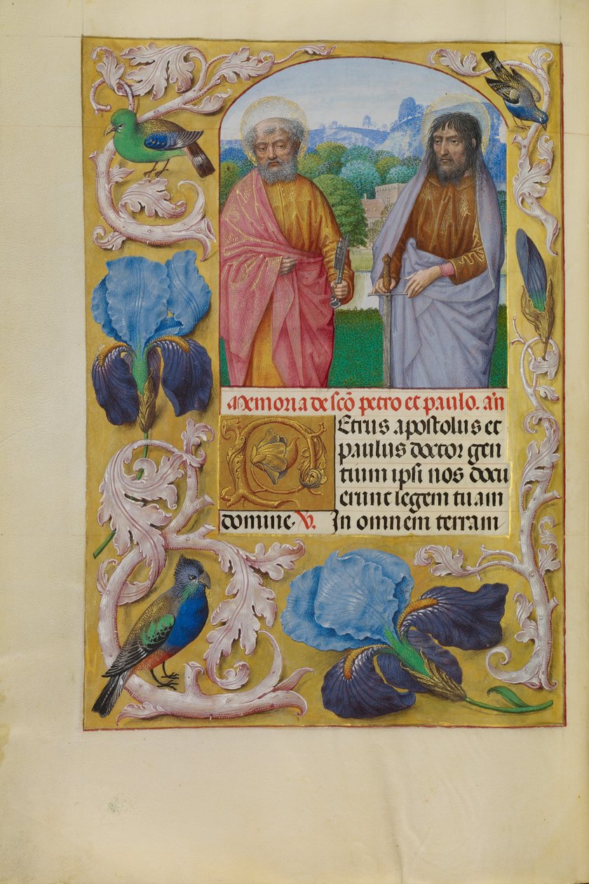 Svatí Petr a Pavel od Master of the First Prayer Book of Maximilian