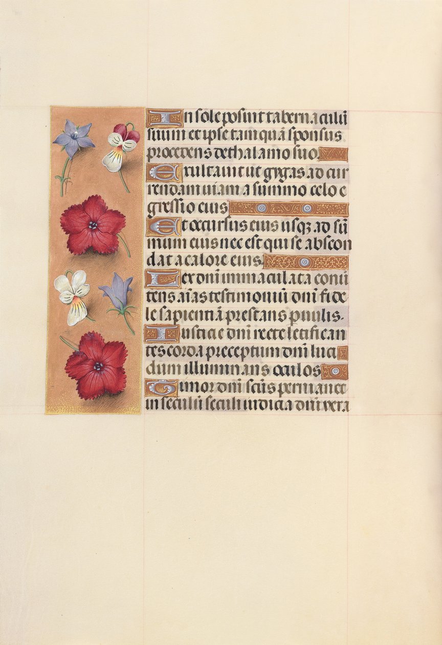 Hodiny královny Isabely Katolické, královny Španělska: Fol. 101v, c. 1500. od Master of the First Prayerbook of Maximillian